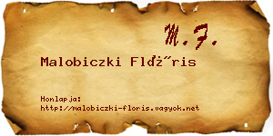 Malobiczki Flóris névjegykártya